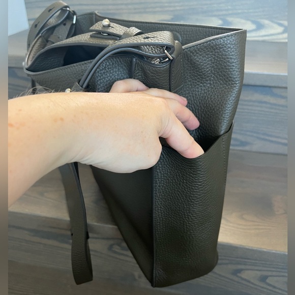 All Saints Mast Tote Shoulder Bag in Musk Brown - Picture 6 of 16